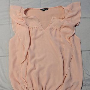 Short-Sleeve Pink Blouse Express